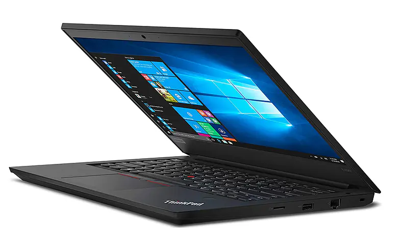 Lenovo ThinkPad E490 Intel Core i5 8th Gen 14-inch Thin and Light Laptop (8GB RAM/ 256GB SSD/Windows 10 Professional/Black/ 1.75 kg), 20N8S05Q00 1TB External Hard Drive - Master