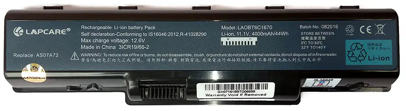 LAOBT6C1670 Battery for Acer Laptops - Master
