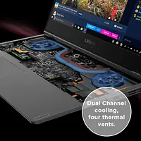 Lenovo Legion Intel Core i7 9th Gen 9750HF - (8 GB/1 TB HDD/256 GB SSD/Windows 10 Home/4 GB Graphics) Y540-15IRH-PG0 Laptop  (15.6 inch, Raven Black, 2.3 kg) - Master
