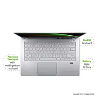 Acer Swift 3 AMD Ryzen 5 Hexa Core 5500U - (8 GB/512 GB SSD/Windows 10 Home) SF314-43 Thin and Light Laptop  (14 inch, Pure Silver, 1.2 kg, With MS Office) - Master