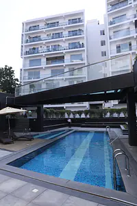 Rental : New 6000sqft Kothari Road Nungambakkam . Swimming Gym Theater . 3 Bedroom For Kings .  Viay Shanti Apts. 1st Flr Italian Marble - Master