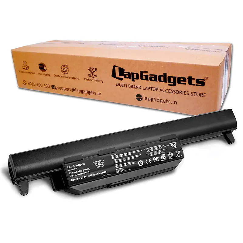 Laptop Battery A32-K55 for Asus Q500 Q500A R503U R503A R503C K55VD X75VD K75VM K75VD K75DE K55 K55N K55VM K45VS K45VJ K55DR K55VS R400 R500 R700 A32-K55X A33-K55 6 Cells 4000mAh 44Wh - Master