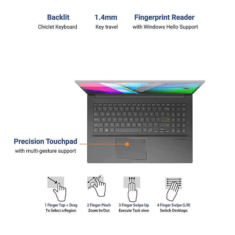 ASUS VivoBook K15 OLED, i5 11th Gen, 16GB/512GB SSD K513EA-L512TS - Master