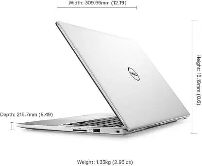 DELL Inspiron Intel Core i5 10th Gen 10210U - (8 GB/SSD/512 GB SSD/Windows 10 Home) Inspiron 7490 Thin and Light Laptop  (14 inch, Silver, 1.45 kg, With MS Office) - Master