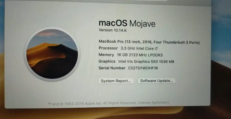 A1706 Apple 13" MacBook Pro with Touch Bar, Intel Core i7 2.8GHz, Plus 655, 16GB RAM, 1TB SSD, Space Gray (Mid 2019) - Master