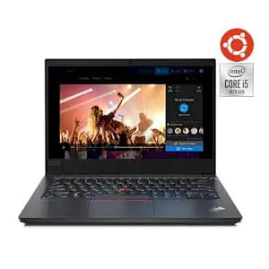 Lenovo ThinkPad E14 Intel Core i5 10th Gen 35.56 cm (14 inch) Full HD Thin and Light Laptop (8GB RAM/ 256GB SSD/Windows 10 Professional/Black/ 1.69 kg), 20RAS13M00 - Master
