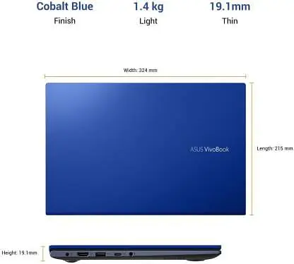 ASUS VivoBook Ultra 14 (2022) Core i3 11th Gen - (8 GB/512 GB SSD/Windows 11 Home) X413EA-EB322WS Thin and Light Laptop (14 inch, Bespoke Black, 1.40 kg, with MS Office) - Master