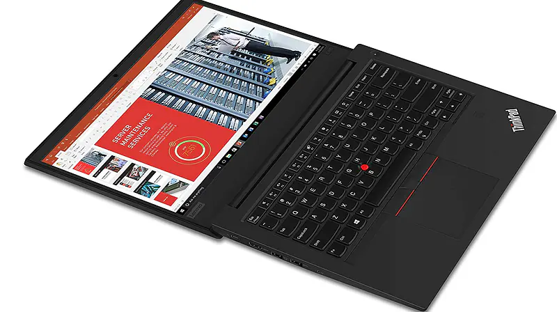 Lenovo ThinkPad E490 Intel Core i5 8th Gen 14-inch Thin and Light Laptop (8GB RAM/ 256GB SSD/Windows 10 Professional/Black/ 1.75 kg), 20N8S05Q00 1TB External Hard Drive - Master