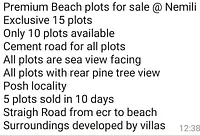 Sea Facing Palm Trees Beach House  1 ACRE Farm House East Coast Road Nemmeli  Ecr On Beach best dream house property - Master