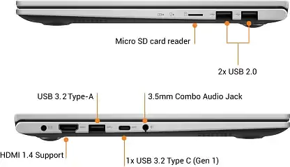 ASUS VivoBook Ultra 14 (2022) Intel Core i5 11th Gen 1135G7 - (16 GB/SSD/512 GB SSD/Windows 11 Home) X413EA-EB532WS Thin and Light Laptop  (14 inch, Bespoke Black, 1.40 kg, With MS Office) - Master
