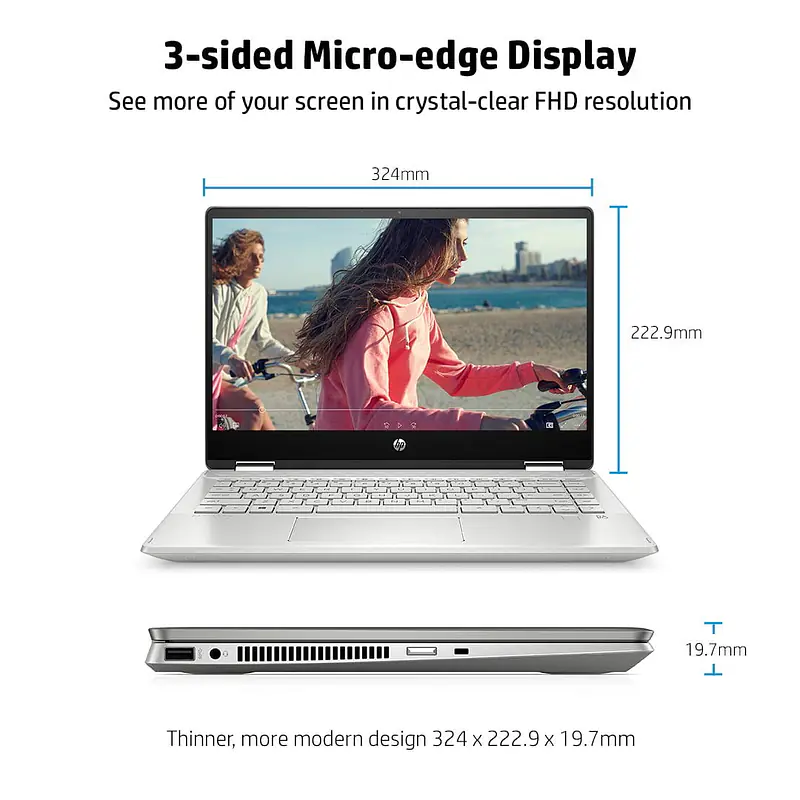 New HP 10th Gen Intel Core i3 Ram 8GB/256GB PCIe-SSD 14-dh1181TU - Master
