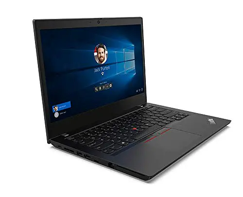 Lenovo Thinkpad L14 Intel Core i5 10th Gen Display 35.56 cm (14-inch) HD Thin and Light Laptop (8GB RAM/ 500GB HDD/Black/ 1.65 kg), 20U1A005IG - Master