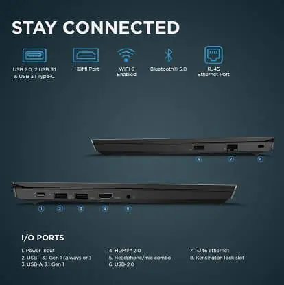 Lenovo ThinkPad E14 Intel Core i3 10th Gen 14" (35.56cms) Full HD Thin and Light Laptop (4GB RAM/ 1TB HDD/Windows 10 Home/Black/ 1.69 kg), 20RAS0SC00 - Master