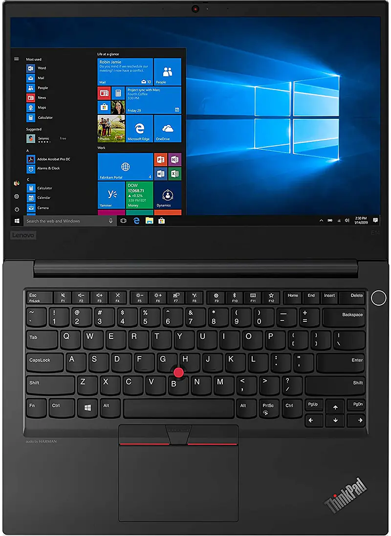 Lenovo ThinkPad E14 Intel Core i5 10th Gen 35.56 cm (14 inch) Full HD Thin and Light Laptop (32GB RAM/ 512GB SSD/Windows 10 Professional/Black/ 1.69 kg), 20RAS13M00 - Master
