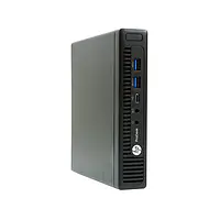 (Refurbished) HP Prodesk 600 G2 Tiny Desktop (Core I3 6th gen, 8 GB RAM, 1 TB GB HDD, Win 10 Pro, MS Office/ Intel HD Graphics/, USB 3.0, Ethernet,VGA), Black - Master