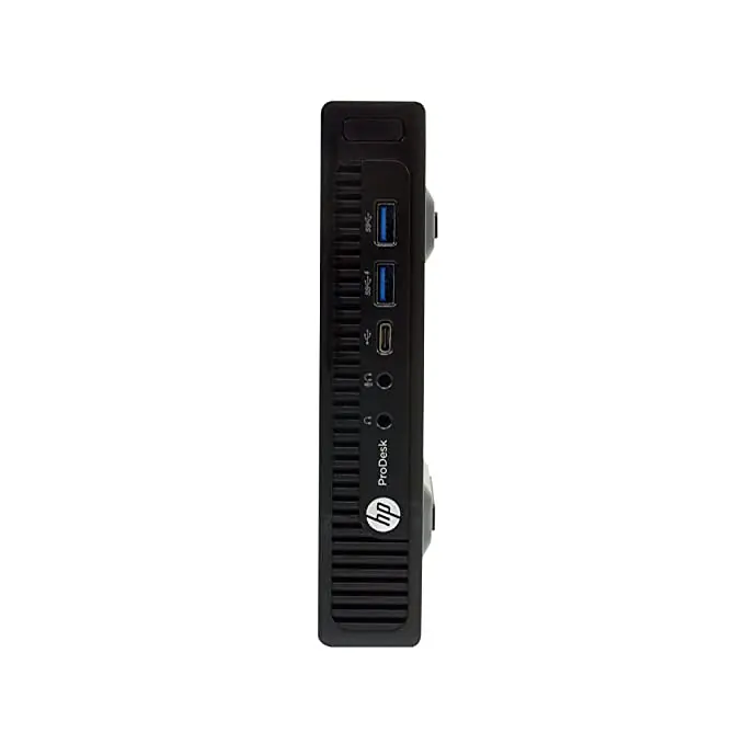 (Refurbished) HP Prodesk 600 G2 Tiny Desktop (Core I3 6th gen, 8 GB RAM, 1 TB GB HDD, Win 10 Pro, MS Office/ Intel HD Graphics/, USB 3.0, Ethernet,VGA), Black - Master