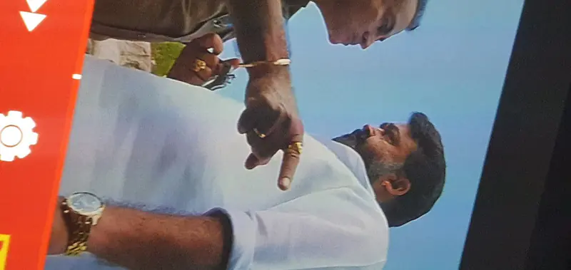 Tissot gold watch chronograph model by actor Mohan Kumar - Master