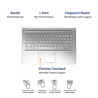 ASUS Vivobook Intel Ultra K513EA-EJ303TS 15.6 inches FHD Notebook Computer (4 GB RAM/i3-1115G4/4G/256 PCIe SSD/Transparent Silver/MacFee/Office H&S/Windows 10/Backlit KB/Finger Print/1.6Kg) - Master