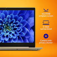 Lenovo IdeaPad Slim 3 10th Gen Intel Core i3 15.6 inches FHD Thin and Light Business Laptop (8GB/1TB HDD/Windows 10/MS Office/UHD Graphics/Platinum Grey/1.7Kg), 81WB015GIN - Master