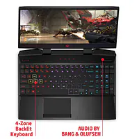 HP Omen 15-dc1007TX 15.6-inch FHD Laptop (8th Gen Core i7-8750H/16GB DDR 4/256GB SSD + 1TB HDD/Win10/NVIDIA GeForce RTX 2070 8GB Graphics) - Master