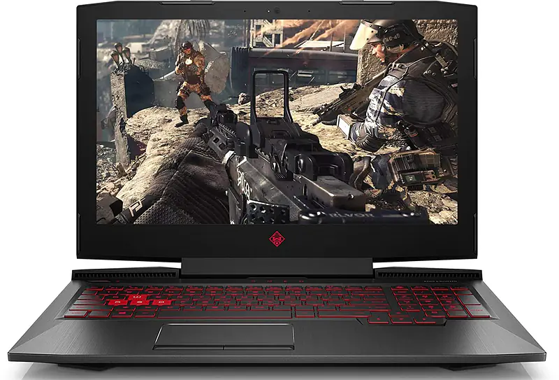 HP Omen 15-7300HQ 15.6-Inch Gaming Laptop (7th Gen Intel i5-7300HQ Processor/8GB DDR4(1x 8 GB/1TB HDD +128GB SSD/Windows 10/NVIDIA GTX 1050 4GB Graphics), Shadow Black - Master
