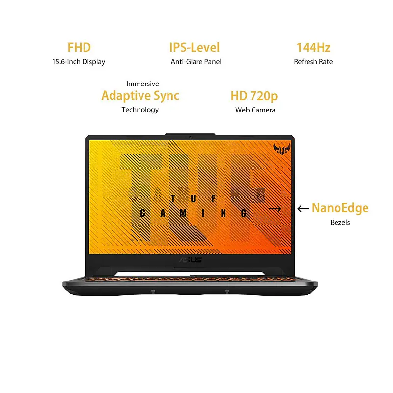 ASUS TUF Gaming A15 Laptop 15.6" FHD 144Hz Ryzen 7 4800H, GTX 1660Ti 6GB GDDR6 Graphics (16GB RAM/1TB HDD + 256GB NVMe SSD - Master