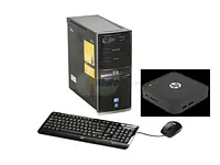 HP EliteDesk 800 G1 Desktop Computer PC (Intel Core i7 4th Gen Processor| 8 GB RAM| 500 GB HDD| Windows 10 Pro| MS Office| Intel HD Graphics| USB| VGA), Black - Master