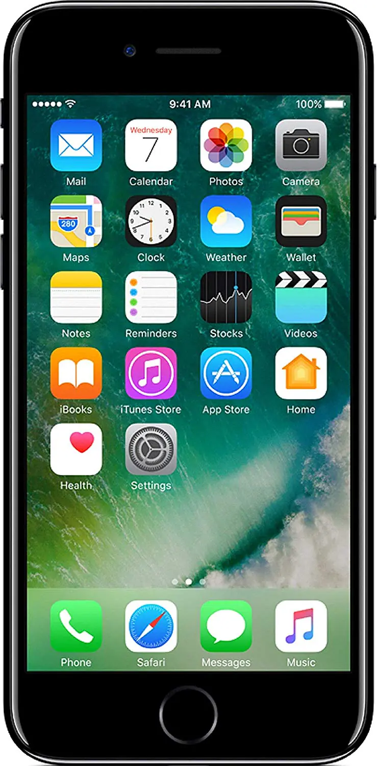 New Unbox Apple iPhone 7 (Jet Black, 256GB) Mix Colour- Imported -red, - Master
