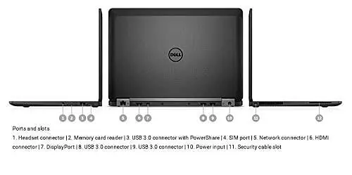 (Refurbished) Dell Latitude E7270 6th Gen Intel Core i7 Thin & Light FHD Laptop (16 GB DDR4 RAM/256 GB SSD/12.5" (31.8 cm) FHD/Windows 11/MS - Master