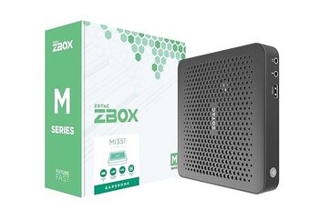 ZOTAC Zbox, Intel Sff, N100, DDR5-4800, M.2 SSD, DOS, Glan, WiFi, Bt, Dp/HDMI, EU Plug, Black