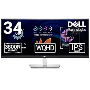 Dell P3424WE 34″ 1440p Curved Ultrawide Monitor