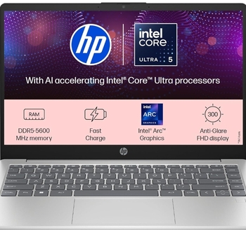 HP 14, Intel Core Ultra 5-125H AI Powered Laptop (16GB RAM, 512GB SSD)