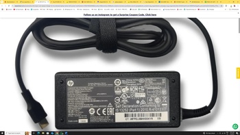 HP USB 45W USB-C Power Supply (N8N14AA#ABL)
