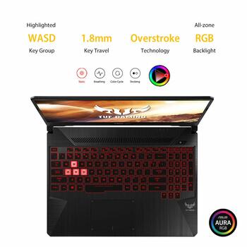 ASUS TUF Gaming FX505DT 15.6-inch FHD Laptop, Ryzen 5 3550H,  8GB RAM/1TB HDD/Windows 10