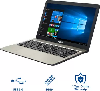 ASUS Intel Core i3 6th Gen 6100U - (4 GB/HDD/1 TB HDD/Windows 10 Home) F541UA-XO2230T Laptop  (15.6 inch, Black, 2 kg)