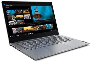 Lenovo ThinkBook 14 Intel Core i3 10th Gen 14" (35.56cms) Full HD Thin and Light Laptop (4GB RAM/ 1TB HDD/Windows 10 Home/Mineral Gray/ 1.49 kg), 20RV00BRIH