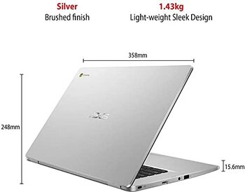 ASUS Chromebook Celeron Dual Core - (4 GB/64 GB EMMC Storage/Chrome OS) C523NA-BR0300 Thin and Light Laptop