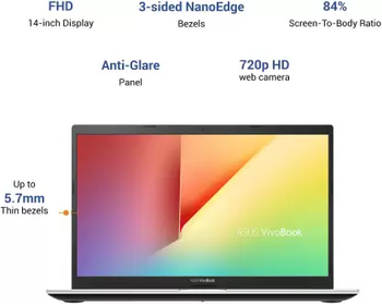 ASUS VivoBook Ultra 14 (2022) Intel Core i5 11th Gen 1135G7 - (16 GB/SSD/512 GB SSD/Windows 11 Home) X413EA-EB532WS Thin and Light Laptop  (14 inch, Bespoke Black, 1.40 kg, With MS Office)