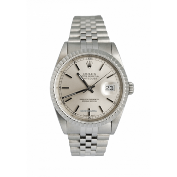 Rolex Datejust White Roman Dial Steel 36mm