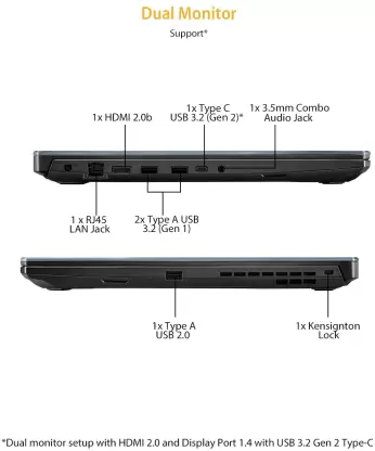 ASUS TUF Gaming A17 16 GB/512 GB SSD FA706IH-H7015T