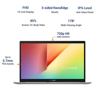 ASUS VivoBook S14 AMD Ryzen 7 4700U 8GB RAM/512GB NVMe SSD