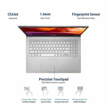 ASUS VivoBook 14 Intel Core i3-1005G1 10th Gen 14-inch FHD Compact and Light Laptop (4GB RAM/1TB HDD/Windows 10/Integrated Graphics/Transparent Silver/1.60 kg), X409JA-EK010T