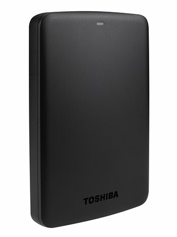 Toshiba Canvio Basics 1TB Portable External Hard Drive 2.5 Inch USB 3.0 - Black - HDTB310EK3AA(used)