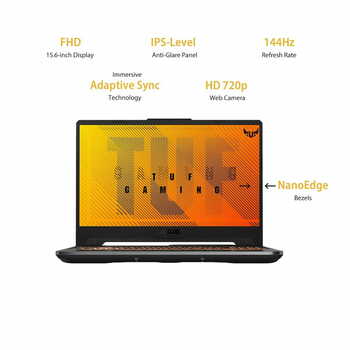 ASUS TUF Gaming A15 Laptop 15.6" FHD 144Hz Ryzen 7 4800H, GTX 1660Ti 6GB GDDR6 Graphics (16GB RAM/1TB HDD + 256GB NVMe SSD