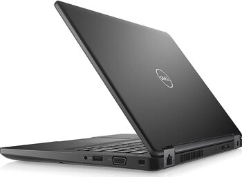 (Renewed) DELL Latitude 5490 Core i5 8th Gen Laptop, 8 GB RAM, 256GB SSD, Intel HD Graphics, 14 inch (36.83 cms) HD Screen, Windows 11 (Upgraded), MS Office, Black, Slim