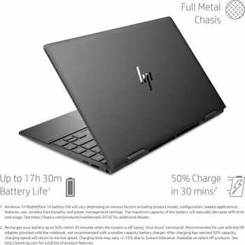 HP Envy x360 AMD Ryzen 5 4500U 13.3 inches(34cm) Convertible Touchscreen FHD Laptop (8GB/512GB SSD/Windows 11 Home/MS Office/Night Fall Black/1.32kg), 13-ay0045AU