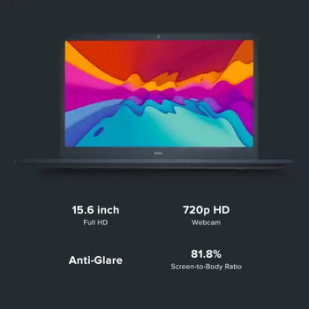 Redmi Book 15 Intel Core I3 11Th Gen/8 Gb/256 Gb Ssd/Windows 11 Home/15.6 Inches (39.62 Cms) Fhd Anti Glare/Ms Office/Charcoal Gray/1.8 Kg Thin and Light Laptop