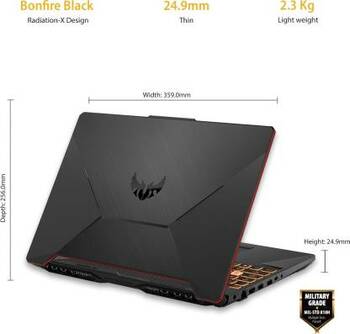 ASUS TUF Gaming F15 Core i7 10th Gen - 16 GB/512 GB SSD FX506LU-HN125T