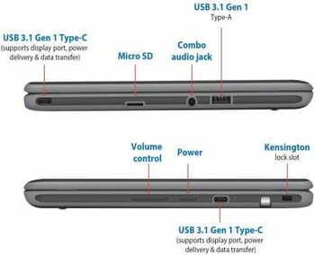 ASUS Chromebook Flip 4 GB/64 GB EMMC C214MA-BU0452