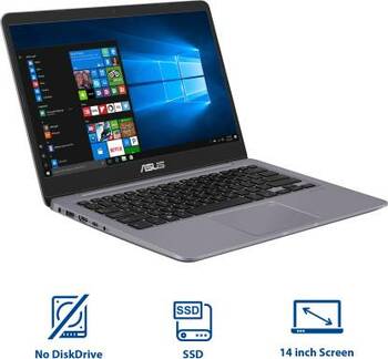 ASUS VivoBook S14 Intel Core i3 8th Gen 8130U - (8 GB/Hybrid/1 TB HDD/256 GB SSD/Windows 10 Home) S410UA-EB796T Laptop  (14 inch, Gold, 1.3 kg)#JustHere